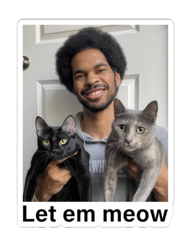 Jarrett Allen Let Em Meow Sticker