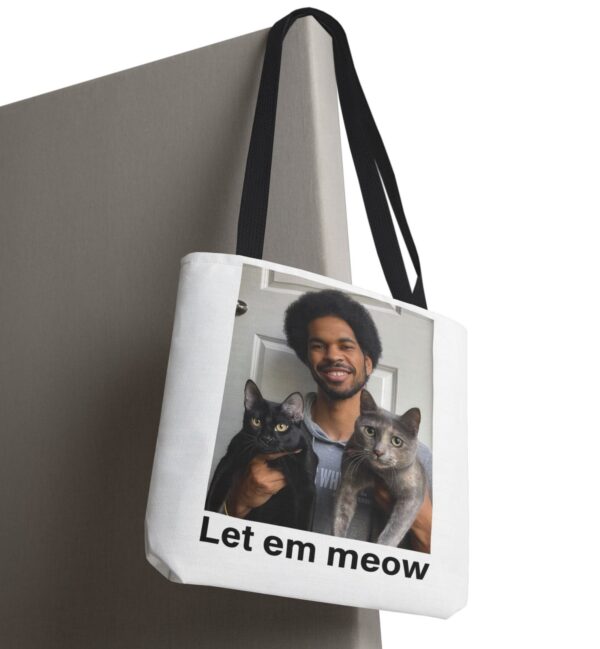 Jarrett Allen Let Em Meow Tote Bag